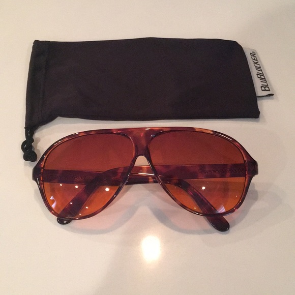 BluBlocker Accessories - Demi-Tortoise Aviator BluBlocker Sunglasses